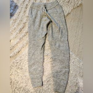 Cozy Gray Women’s Knit Bottoms Size S H&M